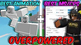 So I COMBINED the BEST ANIMATION COMBO and BEST MS/CPS for PVP (Roblox Bedwars)