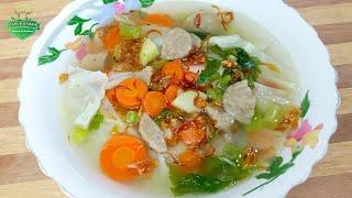 RESEP SAYUR SOP BAKSO PALING MUDAH DAN ENAK