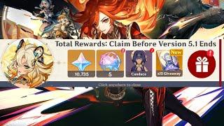 GOOD/BAD NEWS!! 10,735 PRIMOGEMS & FREE CHARACTER FOR F2P PLAYERS IN VERSION 5.1 - Genshin Impact