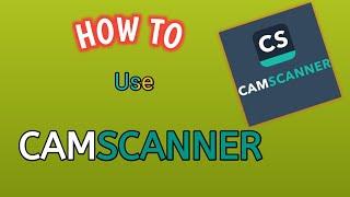 CAMSCANNER easy tutorial | How to use camscanner app , Best app for scanning document & creating PDF