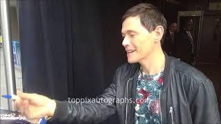 Burn Gorman - SIGNING AUTOGRAPHS while promoting in NYC