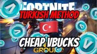 NEW CHEAPEST TURKISH METHOD FOR VBUCKS FORTNITE 2024