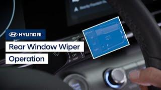 Rear Window Wiper Controls | Hyundai