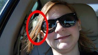 13 Yr Old Girl Takes Ghost Selfie In Her Car