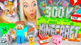 ASMR EATING EDIBLE MINECRAFT, CAKE, DESSERTS 케이크 먹방, 먹을 수 있는, 디저트 먹방 (THANK YOU FOR 300K) MUKBANG 먹방