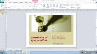 Microsoft Publisher - opening and basic editing