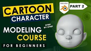 Blender Modeling Character Face | Part 2 | CCM Level 2 | Poly Modeling | Beginners