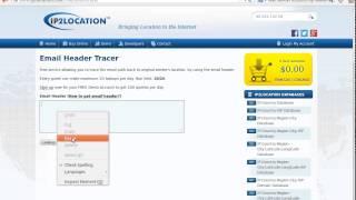 how to trace email sender location