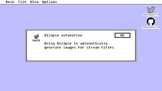 Using Glimpse to automate the creation of images for stream titles