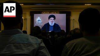 Leader of Lebanon's Hezbollah group warns archenemy Israel against wider war I AP explains
