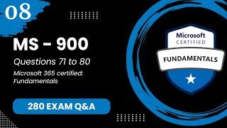 MS 900 Exam Q&A #8 - Microsoft 365 Fundamentals