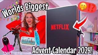 UNBOXING THE *WORLDS BIGGEST* MYSTERY NETFLIX ADVENT CALENDAR 2024!!⁉️(24 MYSTERY BOXES!🫢)