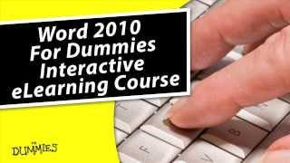 Word 2010 For Dummies eLearning Course