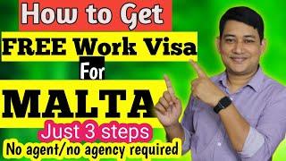 How to Get FREE WORK PERMIT VISA  for Malta? || Get FREE work Visa for MALTA