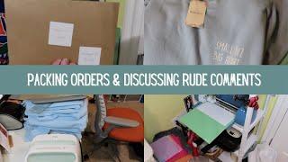 Day In The Life Of An Etsy Sticker Shop Owner | Packing Orders and TALKING ABOUT HATEFUL COMMENTS