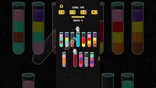 How to complete 170 Level color water sort 3D gama Latest tricks 2023