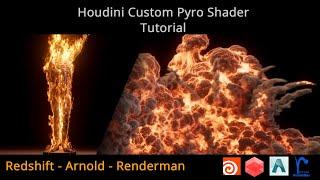 Houdini Custom Pyro Shader | Redshift, Renderman, Arnold