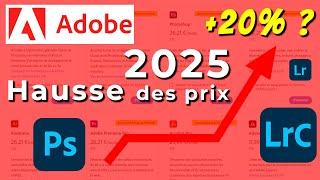 AUGMENTATION des TARIFS chez ADOBE pour 2025. Photographes sortez votre PORTE-MONNAIES ! 