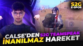 CALSE'DEN İNANILMAZ HAREKET !! / S2G ESPOR TEAMSPEAK / Beşiktaş Severnik Pubg Mobile Open Turnuvası