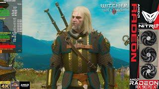 The Witcher 3,  Ray Tracing, FSR 4K | 9070 XT| R7 9800X3D 5.5GHz