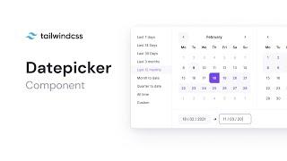 Datepicker component using Tailwind CSS