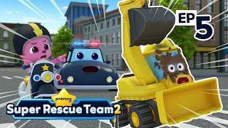 Stop the Excavator!｜S2 EP05｜Pinkfong Super Rescue Team - Kids Songs & Cartoons