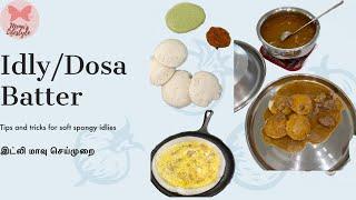 தமிழில்~ Idly / Dosa batter preparation in detail || Tips and tricks I follow