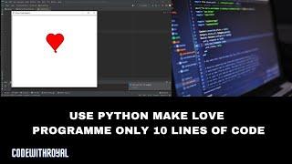 Express Your Love In An Unique Way: Python Turtle Hack #python #pythonprogramme