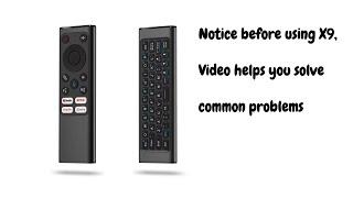 using X9 common problems,  iPazzPort Universal TV Remote