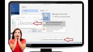 How to Recover Unsaved Word File in MS Word (100% Works)