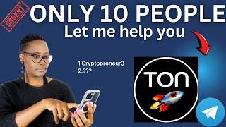 Let me share your Ton referral link - Lets grow together -Top 10