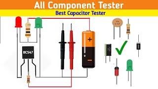 All component tester || Magic tester || BC547 tester circuit || capacitor tester ||continuity tester