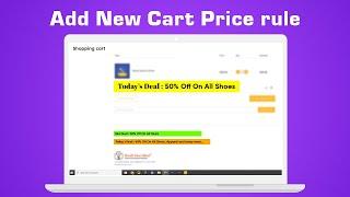 How to Add New Cart Price Rule? #printxpand