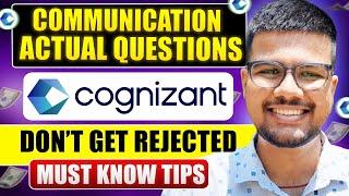 Cognizant Actual Communication Questions |