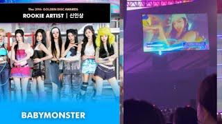 Babymonster Winning "Rookie Of The Year" at the Golden Disk Awards 2025