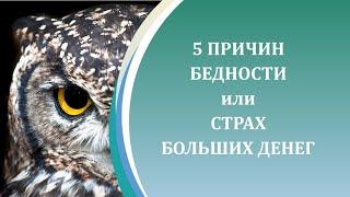 Пять причин бедности или страх больших денег