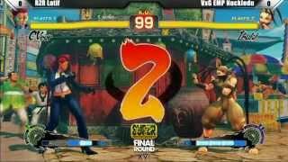 [FR 16 SSFIV AE Top 8] RZR Latif (C.Viper) vs VxG EMP Nuckledu (Ibuki, Guile)