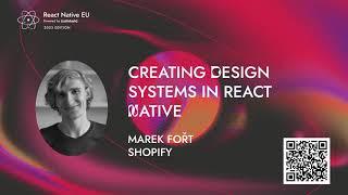 Creating Design Systems in React Native - Marek Fořt | React Native EU 2023
