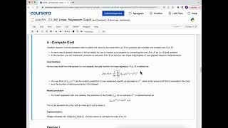 Machine Learning Coursera | Lab: Linear Regression