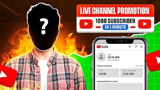 Live YouTube Channel Promotion | 1000 SUBSCRIBERS 2मिनट में ले जाओ#live ‪@Techbaniyaji  ‪@ManojDey