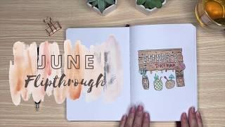 Bullet Journal: June Flipthrough 2020