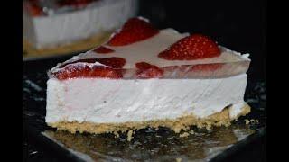 No Bake Strawberry Cheesecake