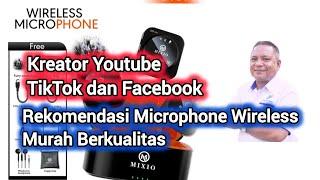 Alat Konten Pemula untuk kreator || Microphone Wireless Harga Murah Kualitas Mewah || Yotube, TikTok