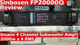 Sinbosen FP20000Q Review | BIG Power Home Theater Subwoofer Amp For Multiple Subs