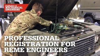 Professional Registration for REME Engineers