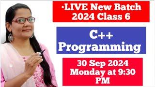 C++ PROGRAMMING #6|LIVE CLASS|Zeenat Hasan Academy