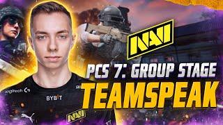 Advanced to the Main Stage! NAVI PUBG Teamspeak from PCS 7: Group Stage