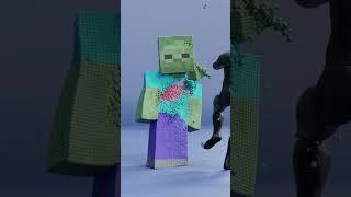 black panther destroys minecraft zombie #shorts