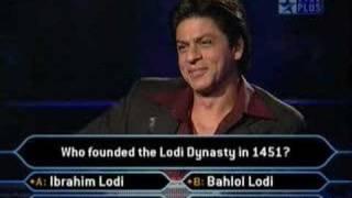 KBC 3 - Hilarious Contestant wid Shahrukh Khan (+subtitles!)