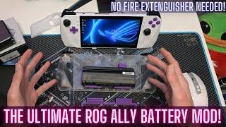 Rog Ally 3+ Hour Battery Mod? The Ultimate Battery Options - 3hrs+ aaa titles @ 25w #rogally